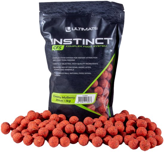 Ultimate Instinct CFS Boilies 20mm 1kg - Creamy Mulberry - Boilies