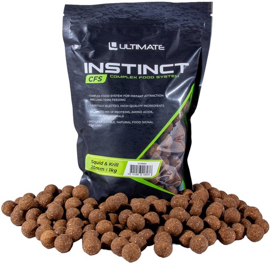 Ultimate Instinct CFS Boilies 20mm 1kg - Squid & Krill - Boilies