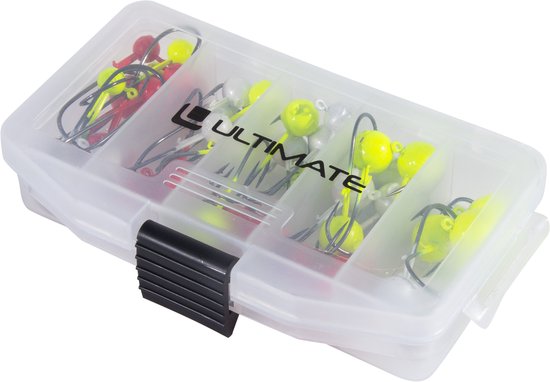 Ultimate Multicolor Lead Jighead Box (3.5-14g) (45pcs) - Loodkop van Merkloos