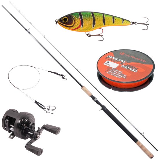 Ultimate Pike Baitcasting Set - Roofvis Set van Merkloos