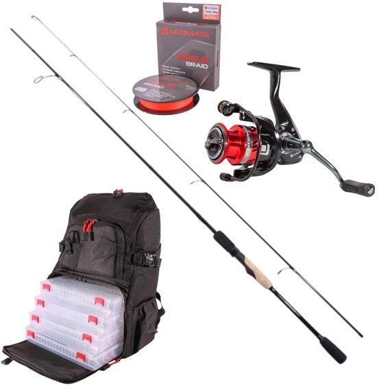 Ultimate Predator Backpack & Spin Streetfishing Combo - Roofvis set van Merkloos