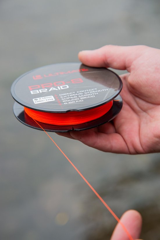 Ultimate Pro-8 Braid 0.28mm 17kg 150m Black | Gevlochten lijn van Ultimate