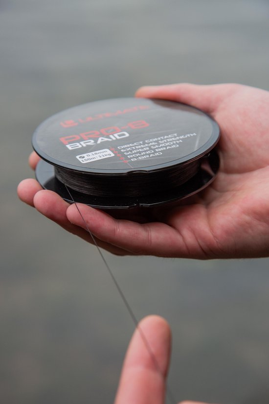 Ultimate Pro-8 Braid 150m Black 0.08mm 5kg | Gevlochten lijn van Spro