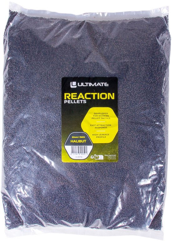 Ultimate Reaction Pellets Halibut 2mm (5kg) - Vispellets