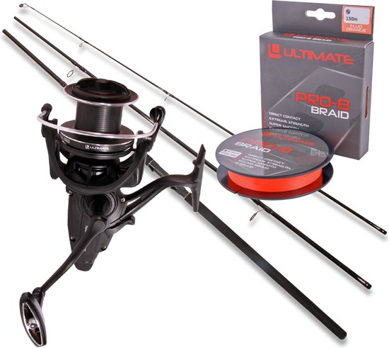 Ultimate Reaper Static Deadbait Set 3.60m (3lbs) (3-Delige Hengel) - Roofvis set van Merkloos