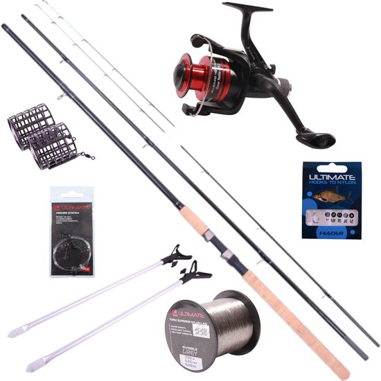 Ultimate Recruit Feeder Set met EVA handvat - Witvis Set