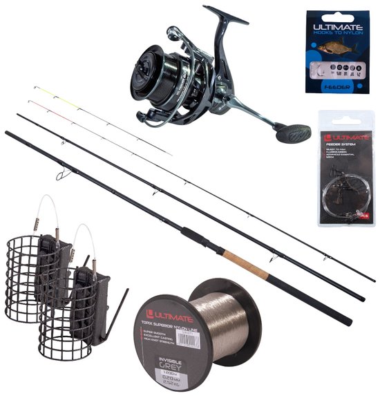 Ultimate River Raid Feeder Set 3.90m 150g - Witvis Set van Merkloos