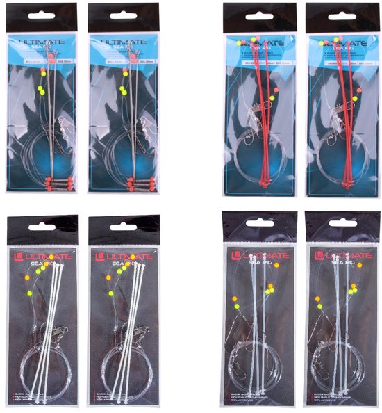 Ultimate Sea Rig Mix Pack (8pcs) | Zeevis onderlijn van Ultimate