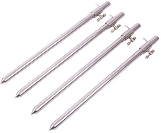 Ultimate T-Screw Stainless Steel Bankstick 75-120cm (4 stuks) - Bankstick van Ultimate