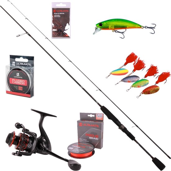 Ultimate Trout Lure Hengelset 2.10m (2-8g) - Forel Set van Merkloos