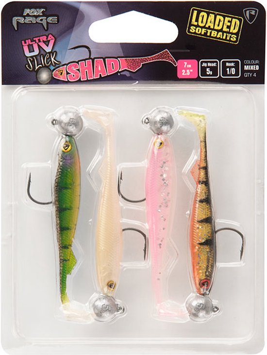 Ultra UV Slick Shad Loaded 7cm 5g 1/0 van Westin