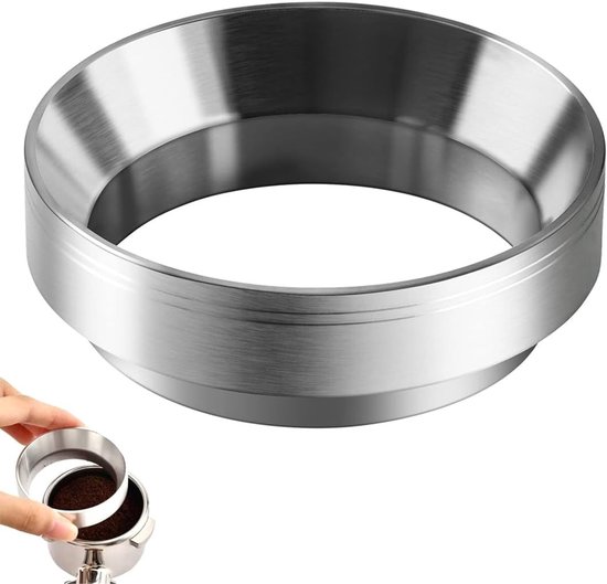Universele 58mm Koffie Dispensing Ring voor Filterhouder - Aluminium Hopper voor Koffiemolen en Perfecte Koffiezetervaring