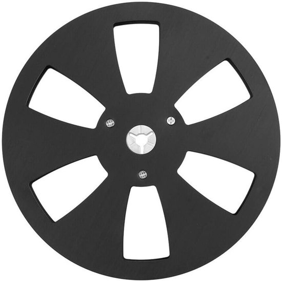 Universele 7 Inch Lege Spoel voor Open Reel Tape Deck - Aluminium Opname Spoel (Zwart) van Merkloos