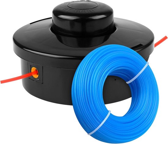 Universele Grastrimmerkop M10 x 1.25 LHF Vervangbare Spoel met 1.6mm x 30m Grastrimmerdraad voor Efficiënt Maaiwerk van Merkloos