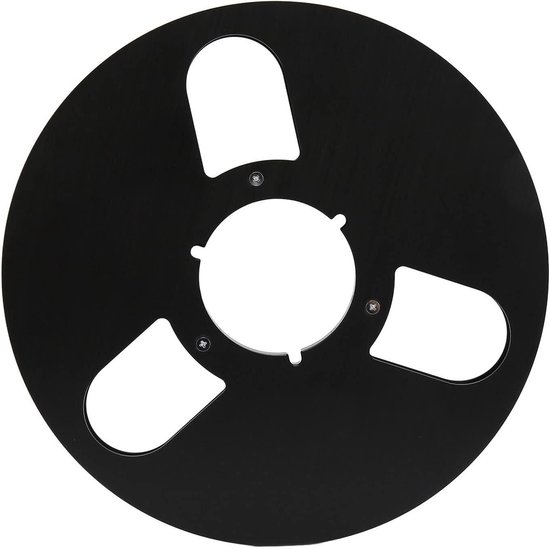 Universele Spoel - Lege Spoel - Tape Recorder - Hoge Sterkte Aluminium - 10 Inch Diameter - Zwart van Universele