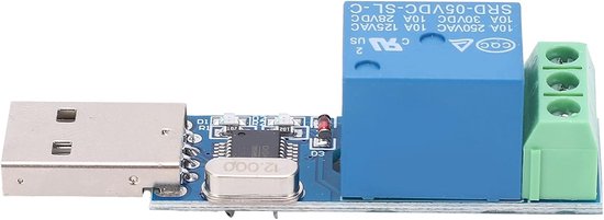 USB Relay, LCUS-1 Type, DC 5V, PCB-materiaal Timer Relay USB-relaismodule met Besturingschip, Intelligente USB-relaisconverter voor Computerseriële Opdrachten
