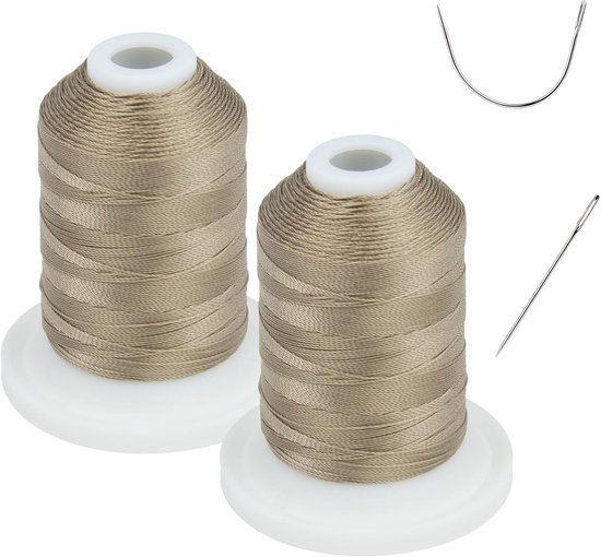 UV-bestendige 100% polyester gebonden draad Tex 69 (12wt) - 229m x 2 spoelen voor naai- en borduurprojecten