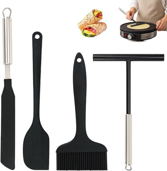 Van 4 crêpes verdelers en spatels