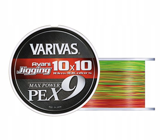 Varivas Avani Jigging PE X9 0.6 14lb 200m Multicolor - Snel Zinkend