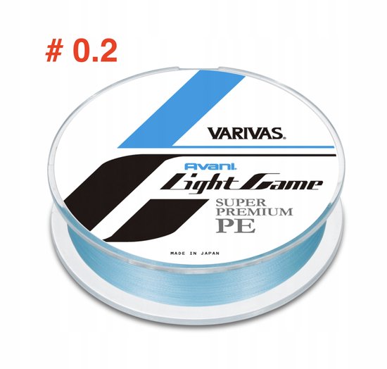 Varivas Light Game PE 0.2 5lb 150m Vislijn - Japanse Kwaliteit