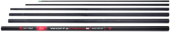 Vaste Hengel - Nytro - Whoppa Stoppa - 6m - Incl. extra topset - Inclusief elastiek van Merkloos
