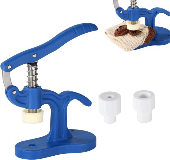 Veiligheidsoog Gereedschap voor Amigurumi Haken & Knuffeldieren, 5-45mm Haakogen Hulpgereedschap met Adapters voor Grote Speciale Veiligheidsoog Maakbenodigdheden (Blauw)