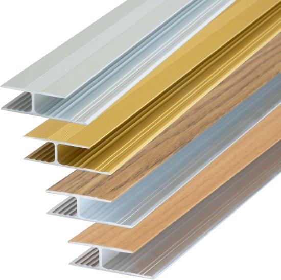 Verbindingsprofiel 100cm x 29mm Goud aluminium | Overgangslijst vloer, laminaat overgangsrail, deurdrempellijst, vinyl overgang