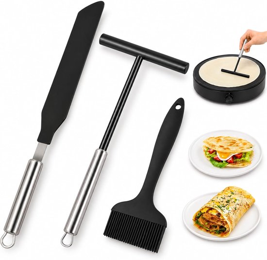 Verdeler spatel kit deegverdeler spatel crêpe maker kookkwast