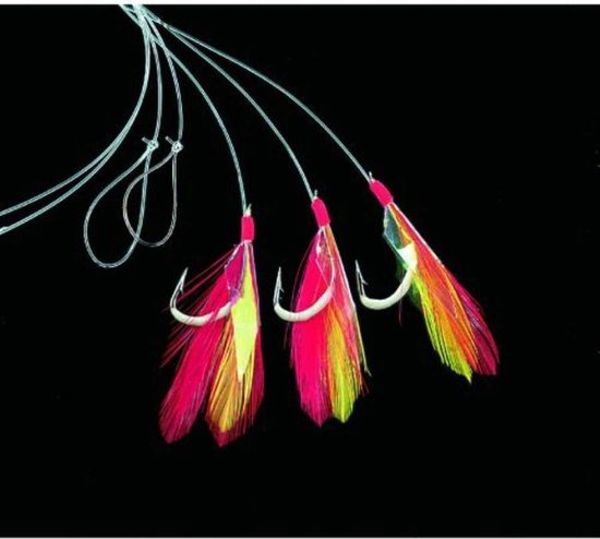 Verenpaternoster rood-geel & glow in the dark
