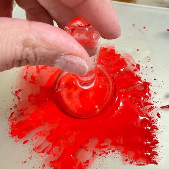 Verf, 5 cm platte bodem mineraal pigment slijpstamper, glazen slijpapparatuur voor aquarel olieverfschilderij Thangka Tempera