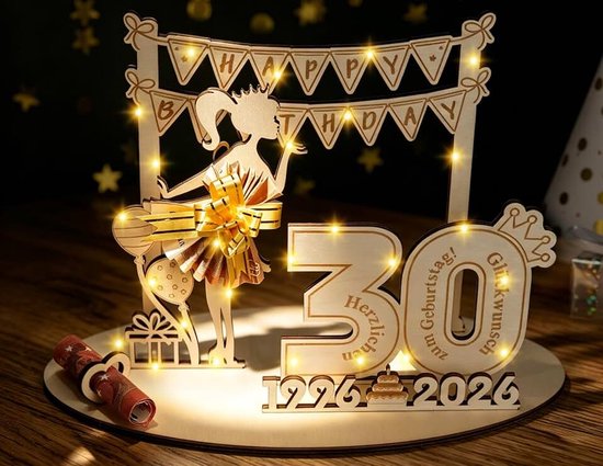 verjaardag 30e verjaardag cadeau meisjes, geldgeschenk verjaardag houten bord gastenboek, 30e verjaardag meisje