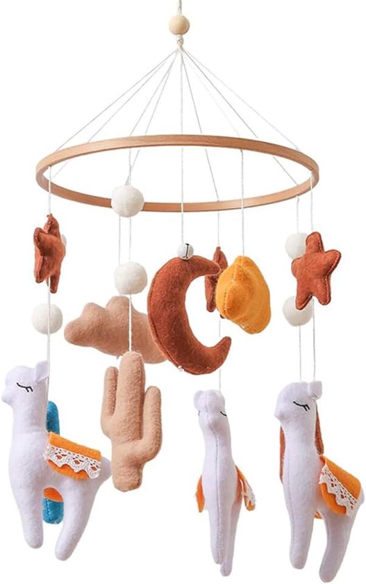 Verstelbaar Draagbaar Schaapvorm Draaiend Vermaak | Babymobiel Voor Jongens En Meisjes Voor Slaapkamer Woonkamer Thuis Huis Binnen Tuin Bed Decoratie