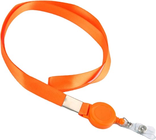 Verstelbare Lanyard met Uittrekbare Reel en Clip - ID Badge Houder voor School, Evenementen en Beurzen