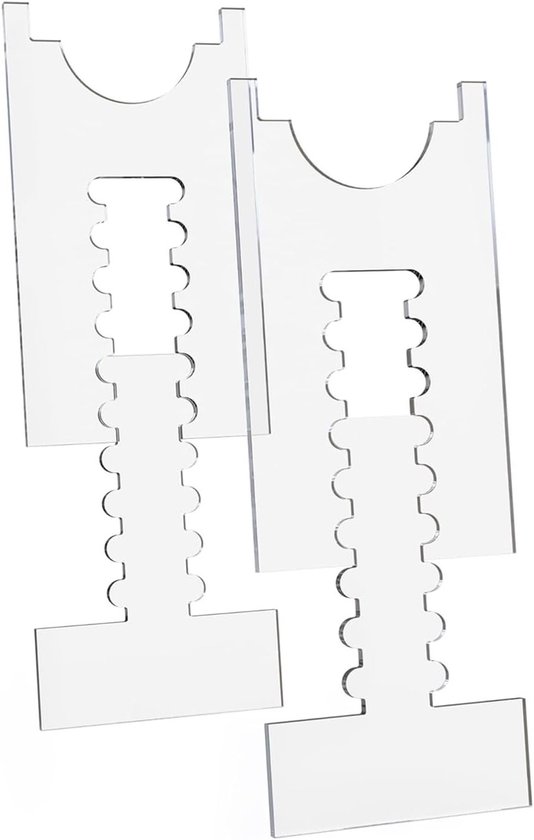 Verstelbare meubelafstandhouders, antislip wandbescherming voor banken, bedden en kasten, 2 stuks transparant acryl met optimale stabiliteit