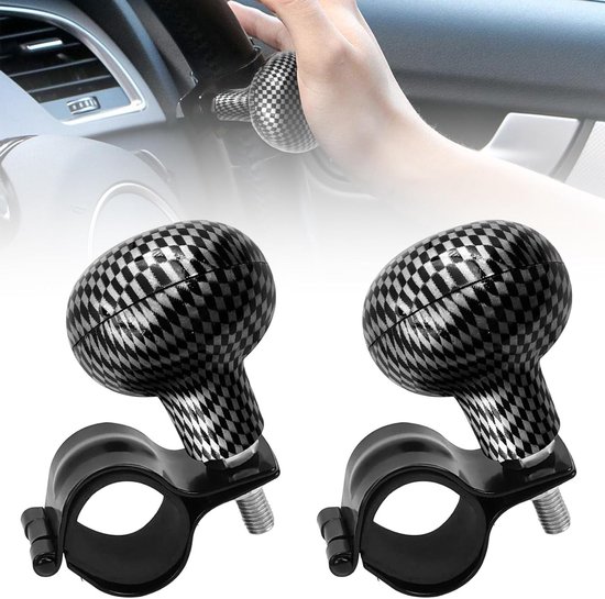 Verstelbare Stuurknop voor Tractoren, Universale Accessoires voor Voertuigen, Spinner voor Auto's, Vrachtwagens, en Botens - Set van 2 van Merkloos