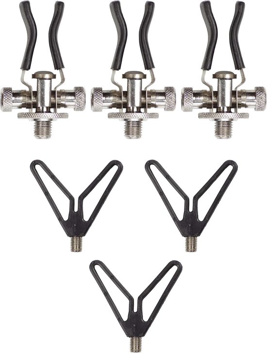 Verstelbare V-hengelhouder kunststof - set van 3 hengelsteunen van Spro