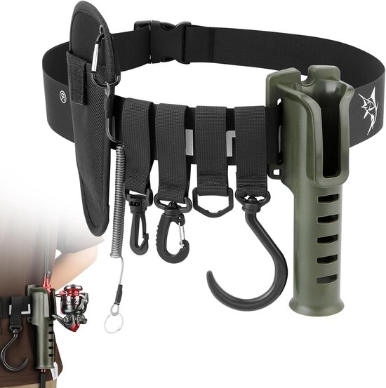 Verstelbare Visriem met Hengelhouder voor Vliegvissen - Ideaal voor Visaccessoires en Comfortabel Gebruik