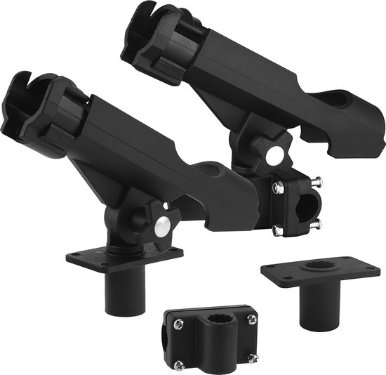 Verstelbare Zwarte Hengelhouder Voor Boot en Kajak - Swivel Side Mount Kits