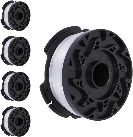 Vervangbare Draadspoelen voor Grastrimmers - Set van 5, Compatibel met Diverse Merken, 9 m Lengte, Ideaal voor Tuinonderhoud en Grastrimmen