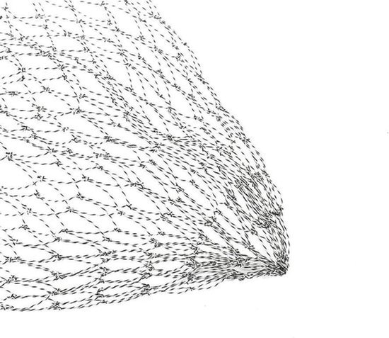 Vervangend handnet voor volwassenen van 60 cm, ideaal schepnet voor vissen met stevig frame en duurzame netvoering voor eenvoudig gebruik tijdens het vissen van Merkloos