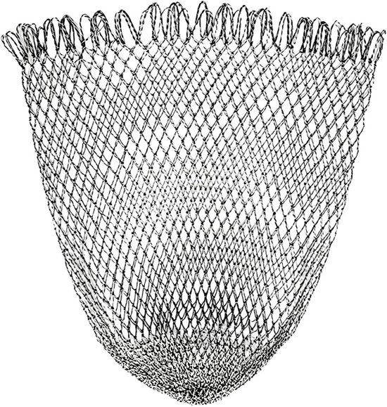 Vervangend Schepnet - Visnet Gaas - Vis Vangen - Hoge Sterkte Nylon - 60x85 cm - Zwart