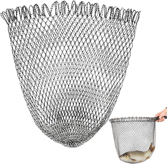 Vervangend Visnet - Maasval Schepnet - Vangst Zeker Stellen - Scheurvast Nylon - 60x85cm - N.v.t.