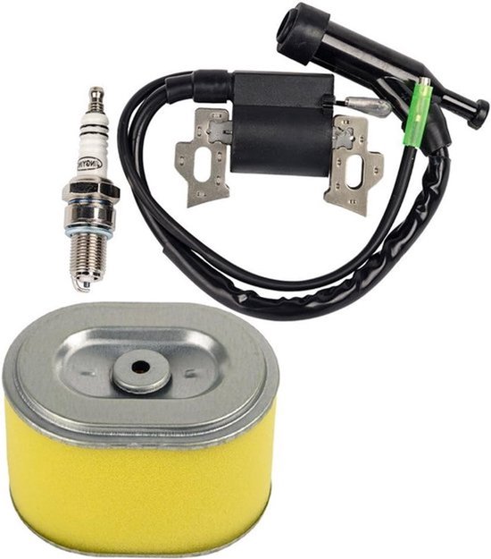 Vervangende Ontstekingsspoel met Bougie en Luchtfilter voor GX140, GX160 en GX200 Motoren, Geschikt voor Generatoren en Grasmaaiers