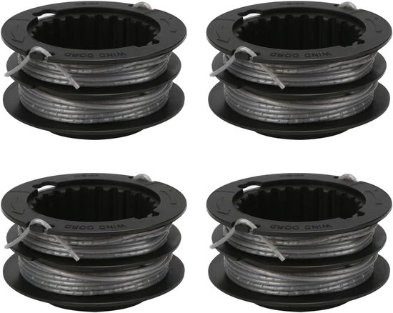 Vervangende spoel voor snaartrimmer, 5,2 m .80 inch, compatibel met Greenworks ST60V ST60V-T0 80V ST80L200, voorgemonteerde snaartrimmer, navullingen, dubbele lijn 2901619 2906302 (4