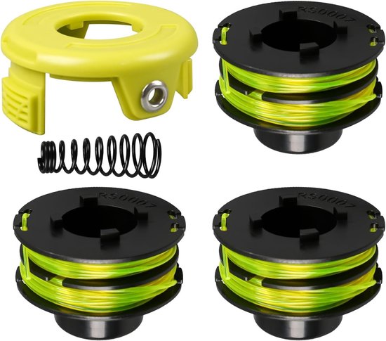 Vervangende Trimmer Spoel Draad 1.2mm x 8.4m voor Grastrimmer en Borstelmaaier met Deksel en Veer (3+1+1) - Ideaal voor Tuinonderhoud en Precisiewerk