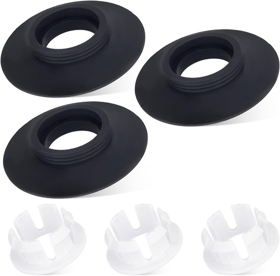 Vervangingsset voor toiletreservoir met flush valve en silicone afdichtingen voor SV01967, inclusief clips voor duurzame installatie van Merkloos