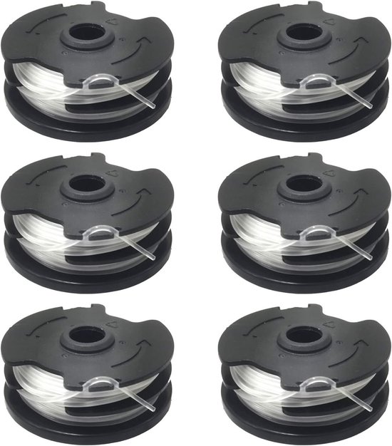 Vervangingsspoel voor Grastrimmer, Automatische Voeding, Geschikt voor Parkside Cordless Grastrimmer, 6 Stuks, Ideaal voor Tuinonderhoud en Grasmaaien