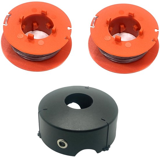 Vervangspoelen voor Bosch ART 23 26 30 Easytrim Trimmers (2 spoelen + 1 kap)