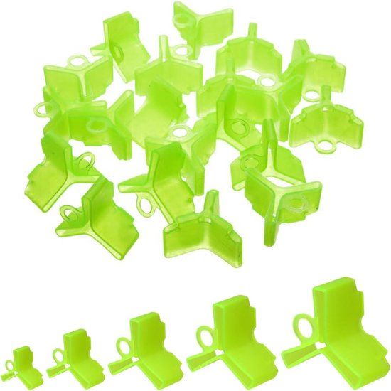 Vibrerende Haak Covers voor Vissers - 100 Stuks Bescherming voor Vissenhaak - Drie Hoek Covers in 5 Maten voor Optimale Bescherming van Vissersmateriaal