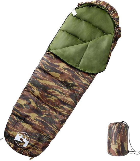 vidaXL - Slaapzak - mummie - voor - volwassenen - 3 - seizoenen van vidaXL